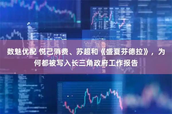 数魅优配 悦己消费、苏超和《盛夏芬德拉》，为何都被写入长三角政府工作报告